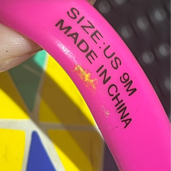 Kate Spade Kids Multicolor Flip Flops with Pink Bow - Picture 2 of 4